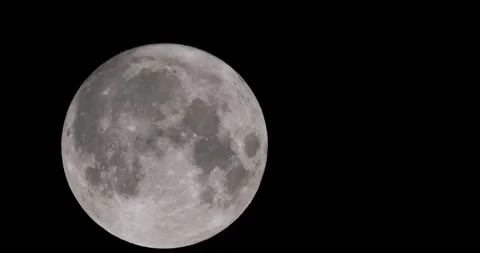Full moon in the night sky. Stock Footage 282088242