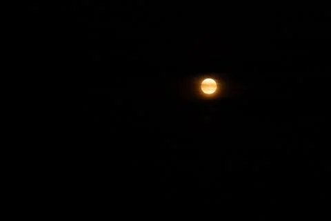 Full moon in the night sky, full moon in the night sky. Stock Photos