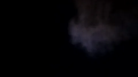 Full moon at night with thick clouds. Time lapse of the night sky. Vertical Stock Footage 250352603