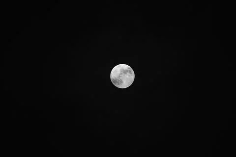 Full Moon at night time Stock Photos