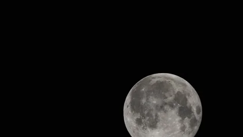 Full moon at night, timelapse  Stock Footage 214916812