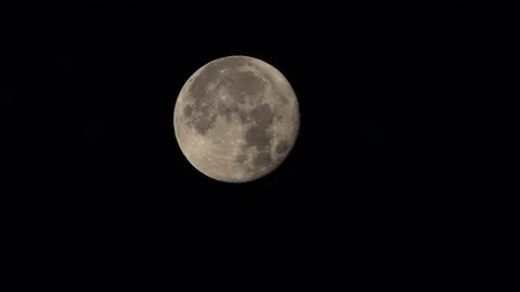 Full moon at night, timelapse  Stock Footage 215731133