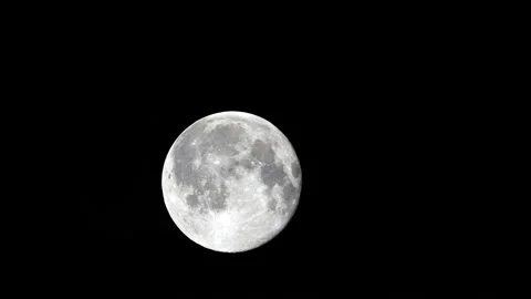 Full moon at night, timelapse  Stock Footage 231056218