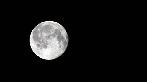 Full moon at night, timelapse  Stock Footage 241931867