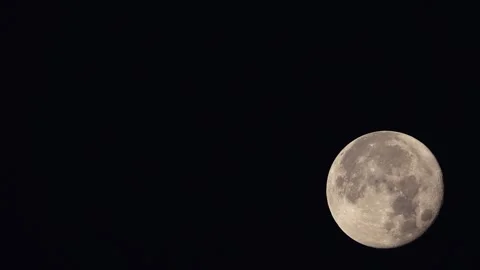 Full moon at night, timelapse  Video stock 246304827