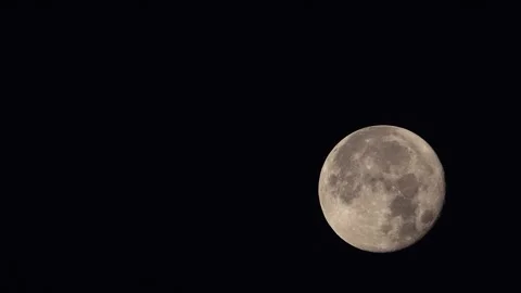 Full moon at night, timelapse  Stock Footage 247480150