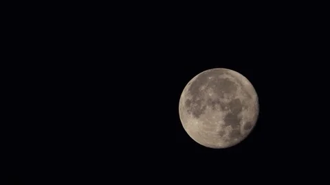 Full moon at night, timelapse  Stock Footage 247480271