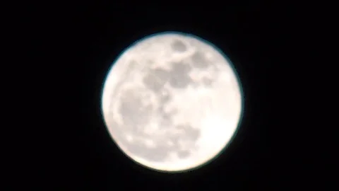 Full-moon-in-the-nightsky Stock Footage 97968156
