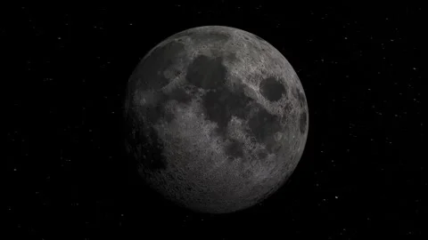 Full moon from outer space Stock Footage 251732873