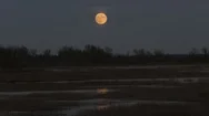 Full Moon Over The Lagoon Stock Footage