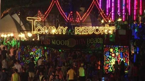 Full Moon Party Ko Pha Ngan, Thailand Stock-Footage 57661652