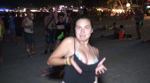 Full Moon Party Ko Pha Ngan, Thailand Video stock 57664672