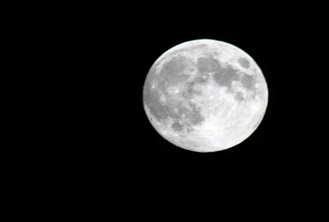 Full Moon Pass Time lapse NTSC Stock Footage