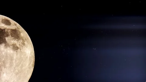 Full moon pattern. Weightlessness concept. Moon copy space. Stock Footage 171945734