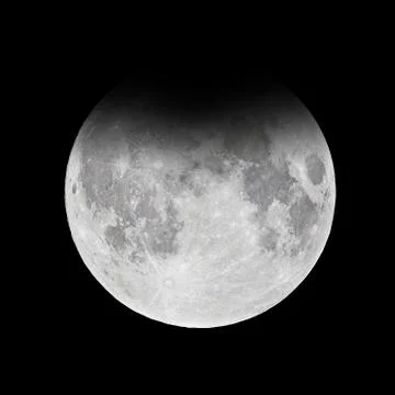 Full moon - penumbral lunar eclipse Fotos Stock