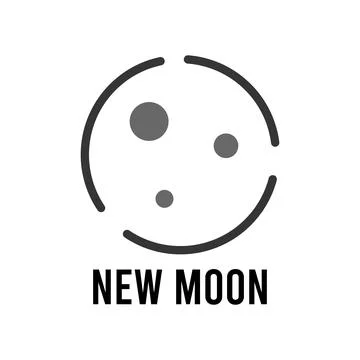 Full moon phase icon vector Ilustração Stock