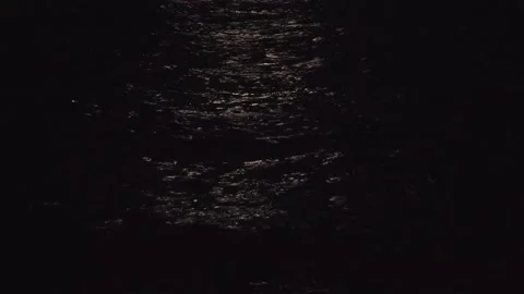 Full moon reflected on the sea Video stock 151897880