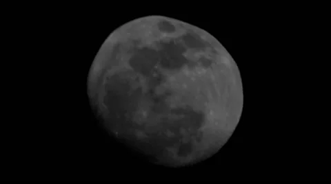 A Full Moon Reflecting on Water Stock Footage 44144333