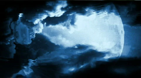 Full moon reflection 3 Stock Footage 311096