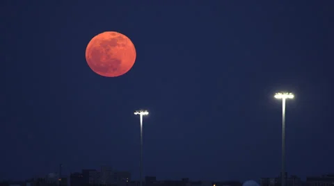 Full Moon Rise Stock Footage 36789432