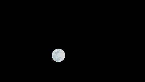 Full Moon RIse Medium Shot Time-lapse Stock Footage 289874997