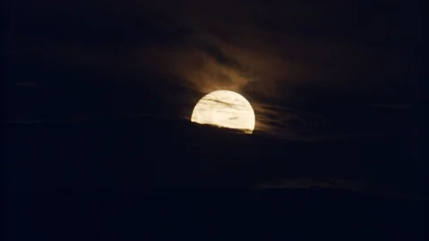 Full Moon Rise Timelapse 3 Stock Footage 103555942