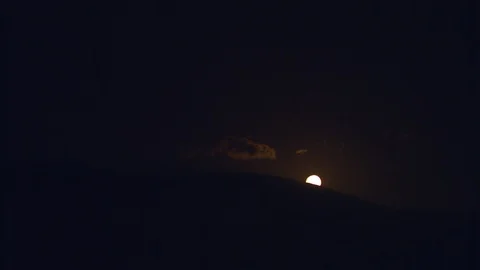 Full Moon Rise Timelapse (5000x Speed) Stock Footage 101673382