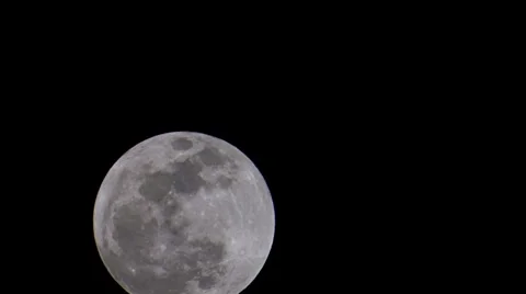 Full Moon Rising 1 Stock Footage 8508611