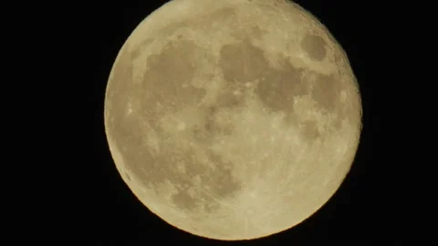 Full Moon Rising big close up  Vídeo Stock 224329663