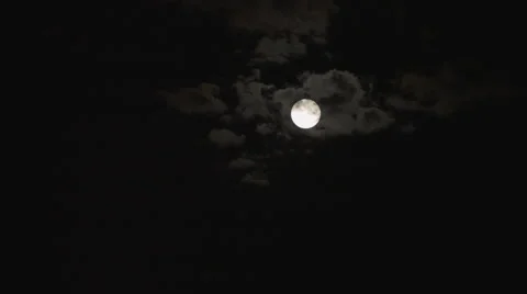 Full Moon Rising with Clouds TL RAW 스톡 동영상 41751714