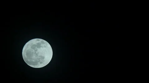 Full Moon Rising Stock Footage 1043417
