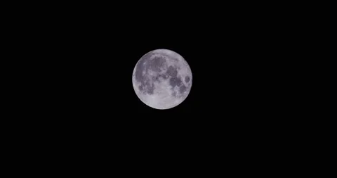 Full Moon Rising Stock Footage 261672384
