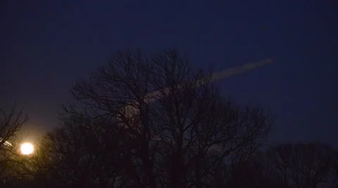 Full moon rising, timelapse Vídeo Stock 45730163