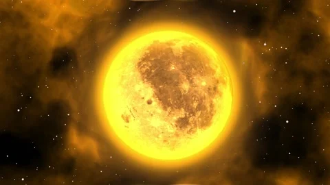 Full Moon Rotation Animation close up 스톡 동영상 155921513