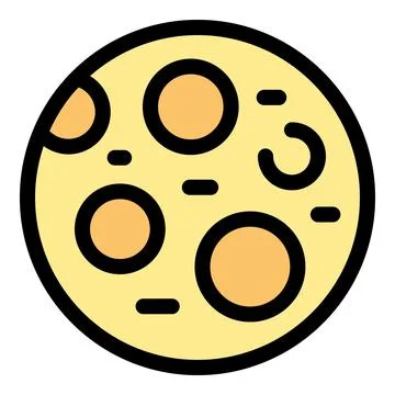 Full moon shining brightly in the night sky Stock Illustration