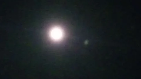 Full moon at the sky in the night Stock Footage 221166605