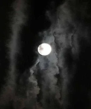 Full moon in the sky Stock Photos