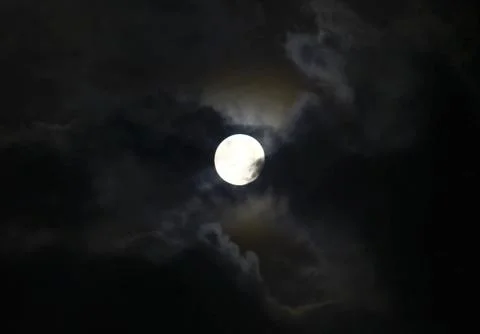 Full moon in the sky Stock Photos