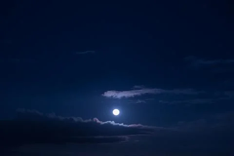 Full moon in the sky. Stock Photos