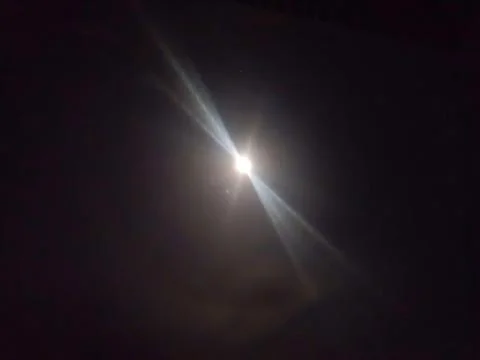 The full moon is so bright Stock Photos