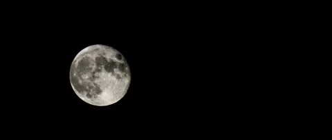 Full Moon - Speed Ramped Stock Footage 231354454