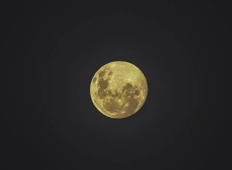 Full moon sphere closeup highlighting details and craters Stock Photos