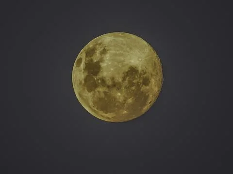 Full moon sphere closeup highlighting details and craters Stock Photos