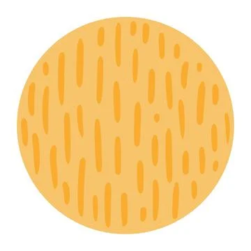 Full moon with spots, markings isolated Stock Illustration