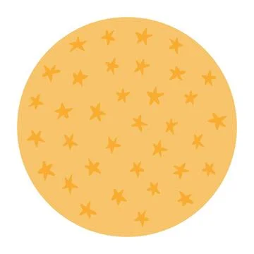 Full moon with spots, markings isolated Stockillustratie