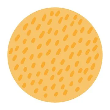 Full moon with spots, markings isolated Stock Illustration
