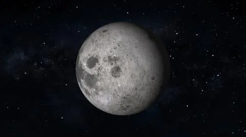 Full moon stack dark night sky. Stock Illustration