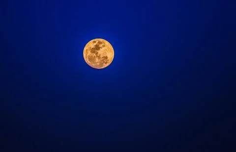 A Full Moon on a summer's night Stock Photos
