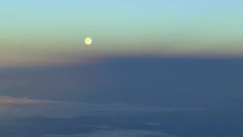Full moon at sunset. 스톡 동영상 145375062