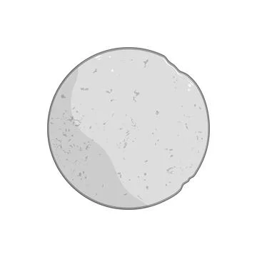 Full moon surface texture with detailed craters Illustrazione stock